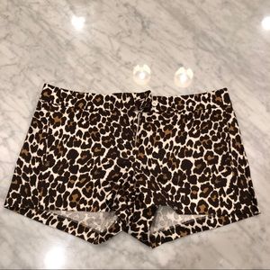 Leopard J. Crew shorts size 8
